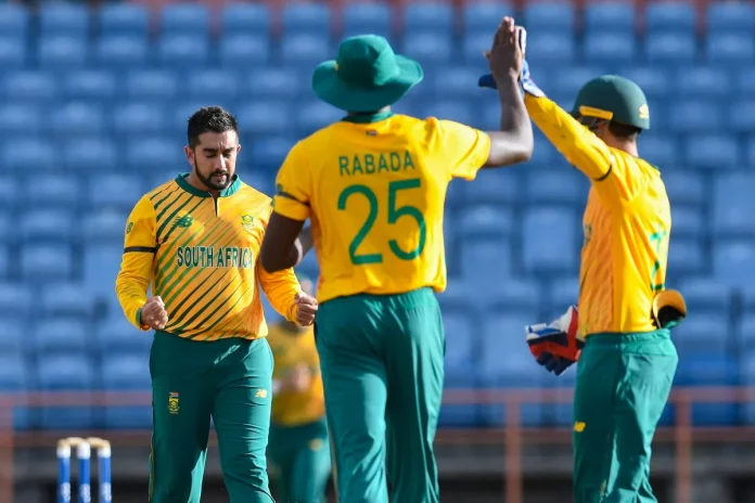 shamsi inspires south africa to one run win over west indies in 3rd t20i