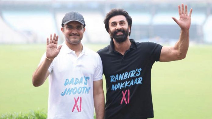 Sourav Ganguly and Ranbir Kapoor