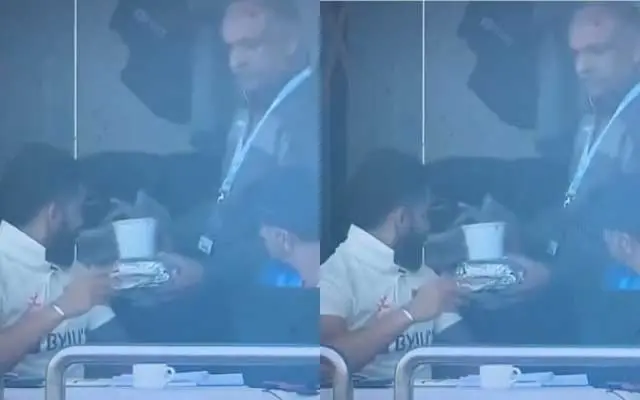 Virat Kohlis Eyes Light Up As A Member Of The Support Staff Offers Him Chole Bhature