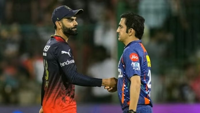 After a intense handshake, LSG shares an amazing Kohli-Gambhir moment following the RCB victory; supporters refer to it as a 