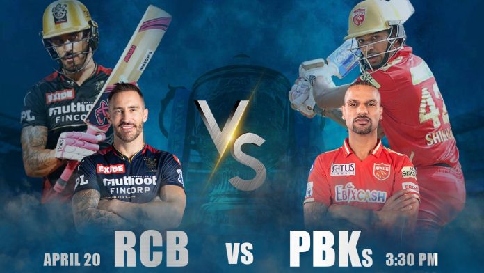 Punjab Kings vs Royal Challengers Bangalore 27th Match