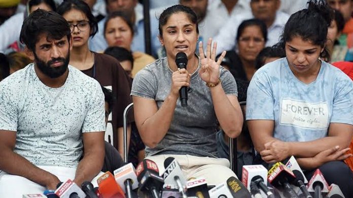 Police at Rajghat implemented Section 144, preventing us from holding a press conference: Vinesh Phogat