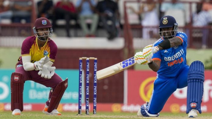 IND vs WI:  Suryakumar becomes the second fastest player in T20I history to reach 100 sixes, quickest after Lewis