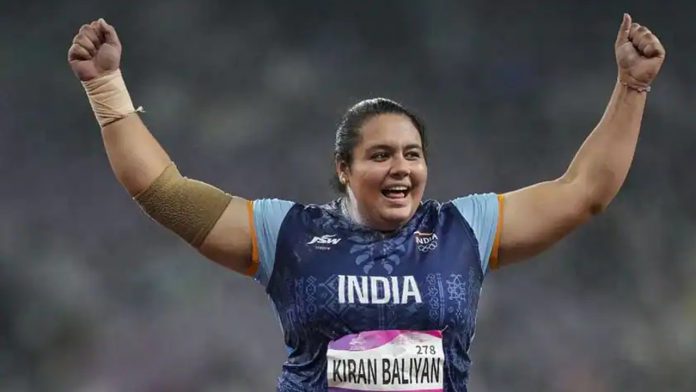 Asian Games: Kiran Baliyan, a shot putter, wins India's first athletics medal with bronze