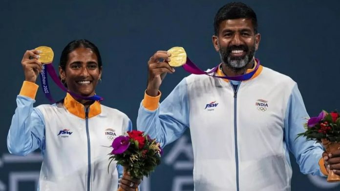 Asian Games: Tennis players Rohan Bopanna and Rutuja Bhosale win the mixed doubles gold medal