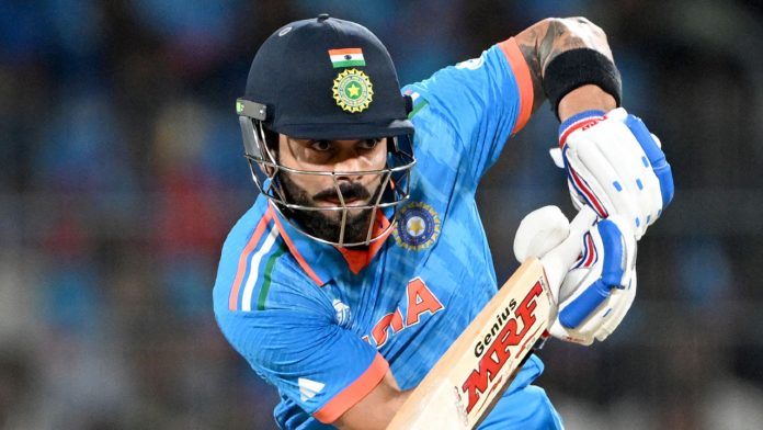 Australia was eliminated from the World Cup semifinals by a dropped catch by Virat Kohli