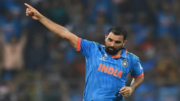 India's star player, Mohammed Shami, 