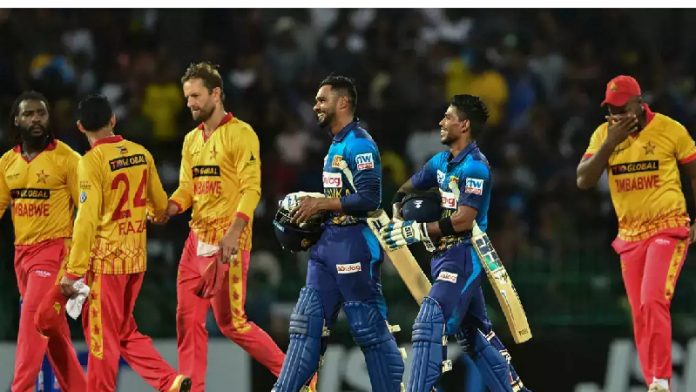 Following Zimbabwe's historic low total, Sri Lanka wins the T20 International series