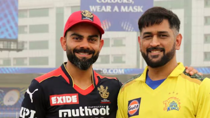 Virat Kohli and MS Dhoni Catch Up Before The IPL 2024 Opening Match - 