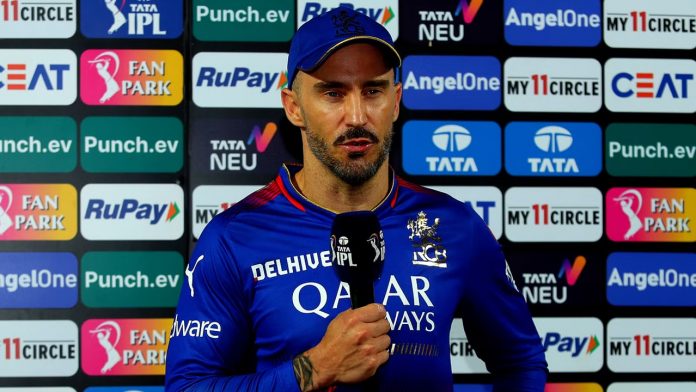 RCB Captain Faf du Plessis's scathing assessment of his team's defeat: 