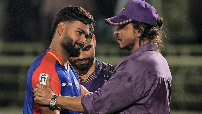 Shah Rukh Khan and Rishabh Pant share an emotional hug at their heartwarming reunion in Vizag