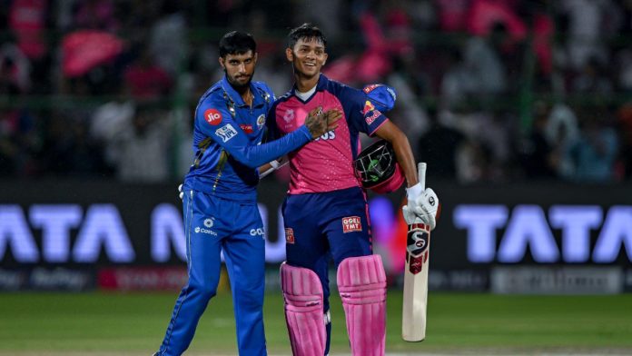 Yashasvi Jaiswal and Sandeep Sharma Lead RR To A Significant Win Against MI