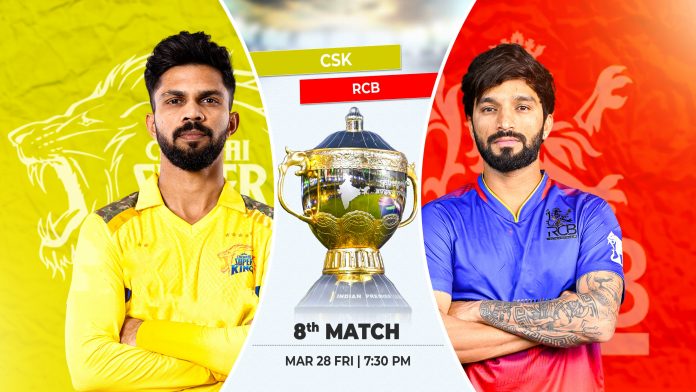 Indian Premier League 2025: Chennai Super Kings vs Royal Challengers Bengaluru, 8th Match, Prediction, Pitch Report, Playing XI